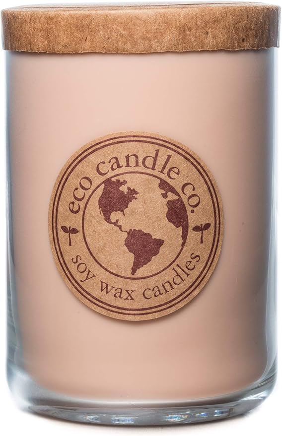 ECO CANDLE CO. Recycled Candle, Homesick, 26 oz. - Scents of Apples, Sugar, Butter, & Spices - 100% Soy Wax, No Lead, Kraft Paper Label & Lid, Hand Poured, Made from Midwest Grown Soybeans