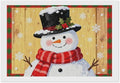 AIVKIEJK Diamond Painting Kits for Adults - Festive Snowman Red Scarf Painting DIY 5D Full Drill Diamond Dots Paintings with Diamonds Gem Art and Crafts Home Decor 8"x12"