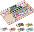Desk Drawer Organizer Tray, Mesh Desk Organizer, Office Drawer Organizer, Desk Accessories & Workspace Organizers, Suitable for Tools, Pencils, Office Supplies Storage (Rose Gold)