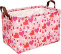Valentine's Day Basket Gift for Empty Cute Heart Large Storage Bin for Kid and Baby Room Décor (Balloon Love)