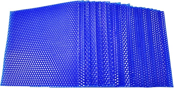 DIY Candles Sheet, Make Your Own Beeswax Candle Kit - 20 pcs in Blue Colors 8 * 8inch with Cotton Wicks, Make Ideal Candles for Adults