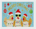 AIVKIEJK Diamond Painting Kits for Adults - Christmas Rooster Santa Hat & Fashion Glasses Painting DIY 5D Full Drill Diamond Dots Paintings with Diamonds Gem Art and Crafts Home Decor 16"x20"