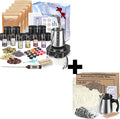 Complete Candle Making Kit with Wax Melter, Making Supplies,DIY Arts&Crafts Gift for Beginners,Adults,Including 500w Electronic Stove,Wicks,Rich Scents,Dyes,Melting Pot,Candle tins, Dried Flower