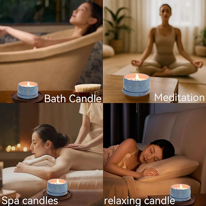 Scented Candles Gift Set for Women – 4 Pack Soy Wax Aromatherapy Candles with Essential Oils, Natural Long Lasting Candles for Stress Relief, Relaxation, Home Decor Gifts