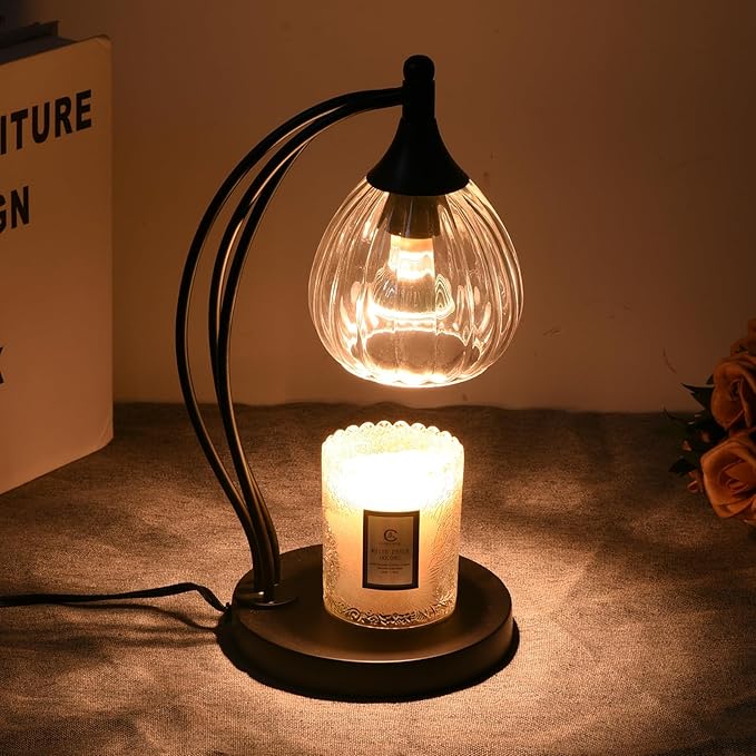 GOODBUY Candle Warmer Lamp with Timer Dimmer - Candle Lamp for Jar Candles - Birthday Gifts for Women Mom Home Decor House Warming Gifts, Lamp with 2 Bulbs