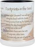 Elanze Designs Footprints in The Sand Ceramic Stoneware Electric Large Jar Candle Warmer