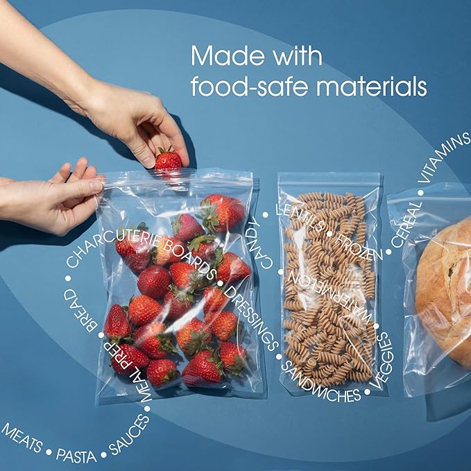 Spartan Industrial - 13” X 18” (200 Count) 2 Mil Clear Reclosable Zip Plastic Poly Bags with Resealable Lock Seal Zipper