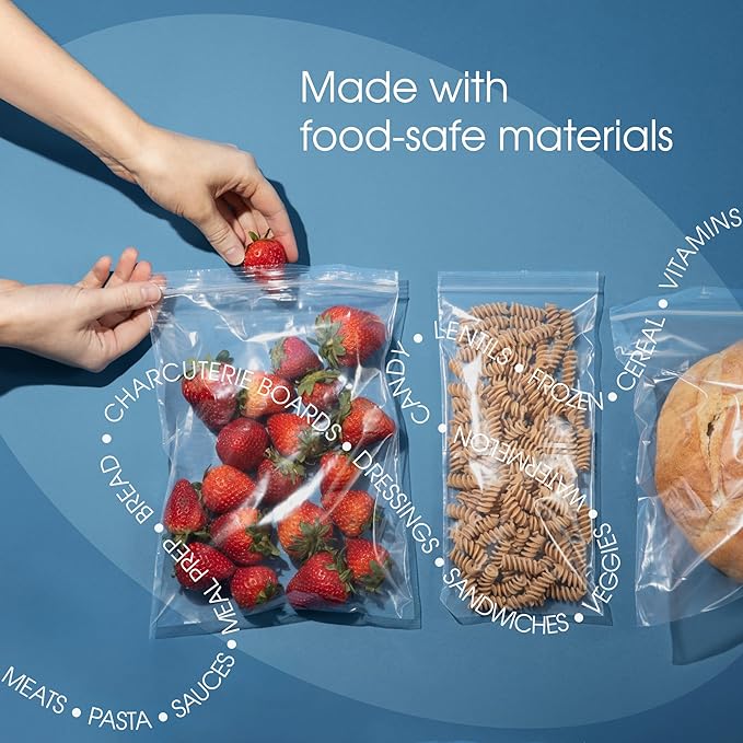 Spartan Industrial - 3” X 3” (200 Count) 2 Mil Clear Reclosable Zip Plastic Poly Bags with Resealable Lock Seal Zipper