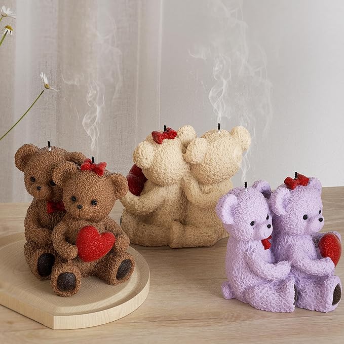 Bear Soap & Candle Mold - Animal & 3D Silicone Mold for Resin Casting & Home Decor