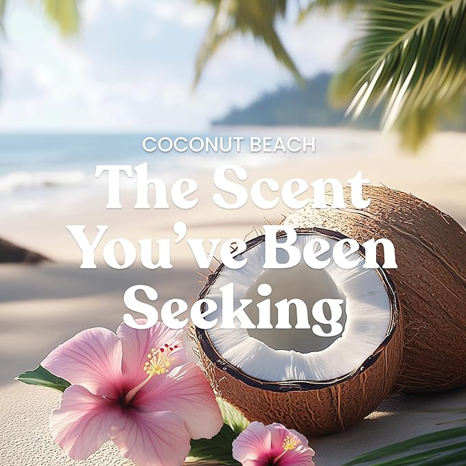 Yankee Candle Coconut Beach, Scented Candle, 14.5oz 3-Wick Candle Jar with up to 40 Hours Burn Time, Giftable