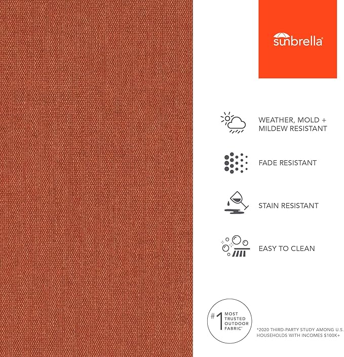 Sunbrella Outdoor Fabric by The Yard | Play Adobe (Solid) | Official Sunbrella Seller | Indoor or Outdoor Upholstery Fabric for Chairs, Cushions, Drapery, Pillows, Furniture