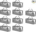 SpaceAid Heavy Duty Moving Bags, Extra Large Storage Totes W/Backpack Straps Strong Handles & Zippers, Alternative to Moving Boxes, Packing & Moving Supplies, Gley (10 Pack)