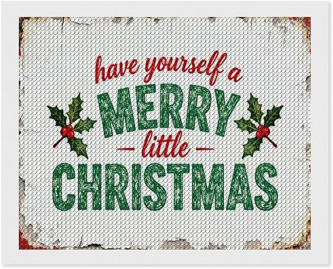 AIVKIEJK Diamond Painting Kits for Adults - Merry Christmas Santa Painting DIY 5D Full Drill Diamond Dots Paintings with Diamonds Gem Art and Crafts Home Decor 16"x20"