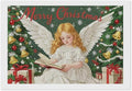 AIVKIEJK Diamond Painting Kits for Adults - Merry Christmas Angel Welcome Painting DIY 5D Full Drill Diamond Dots Paintings with Diamonds Gem Art and Crafts Home Decor 8"x12"
