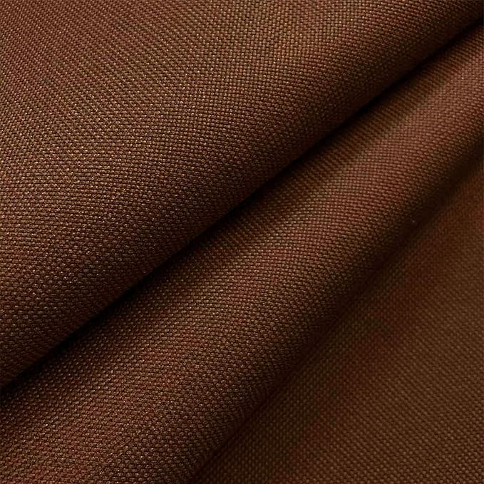 Foreate Waterproof Canvas Fabric by The Yard 600D Upholstery Fabric for Chairs 58" Wide Indoor Outdoor Water Resistant Canvas Polyester Material Sewing DIY Cloth, 10 Yards Brown