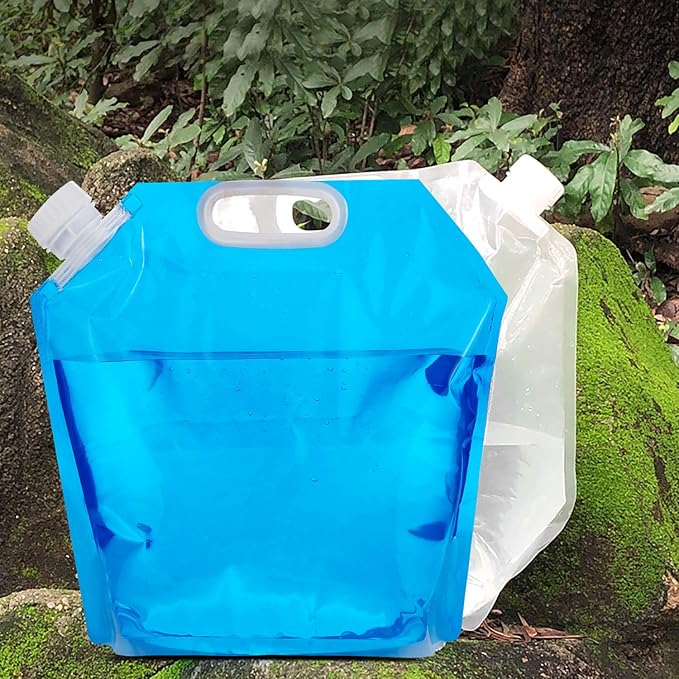 Collapsible Water Tank Container Bag, BPA Free Outdoor Folding Water Storage Carrier for Backpacking Camping Hiking Picnic BBQ Hurricane Flood Earthquake Emergencies