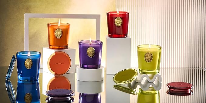 M&SENSE Natural Strong Soy Candle | Red Camellia & Vivid Red | 9.2 oz, 50H Burn Time | Candle for Her | Scented Candle for Women
