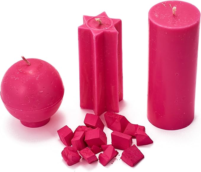 Pastel Pink Candle Dye 2oz for Soy Candle Making – Candle Shop Premium Color Dye Blocks for Soy Wax, Beeswax, Paraffin - Candle Wax Dyes
