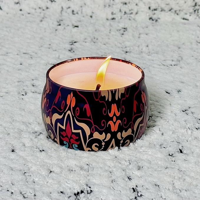 4 oz 12 Pcs Candle Tins 6 Colors Premium Candle Jars