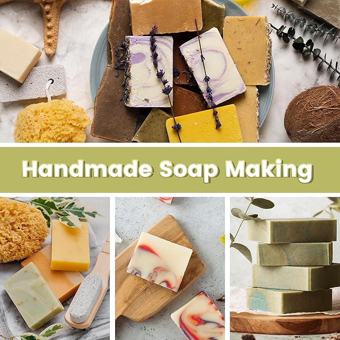 PIUH Premium Soap Making Kit for Adults Making Soaps, DIY Soap Making Kits with Soap Melter, Natural Melt and Pour Soap Base, Soap Loaf Mold and Supplies for Adults Begineers Homemade Soap Kit