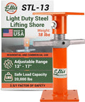 Ellis Manufacturing Light-Duty Steel Construction Jack - Adjustable Screw Jack Post for Floor Leveling, Beams, and Concrete - 20,000 lb Load Capacity - 13"-17" Adjustment, House Jacks for Leveling