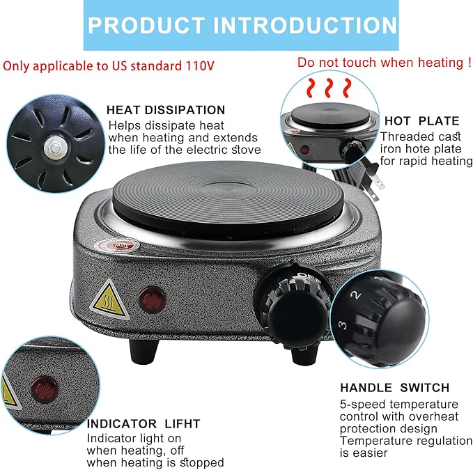 Candle Making Kit, Wax Melter For Candle Making, DIY Candle Making Supplies For Adults,Beginners, Including 500w Electric Stove, 900ml Melting Wax Pouring Pot, Candle Wick, Thermometer, Spoon(Gray)