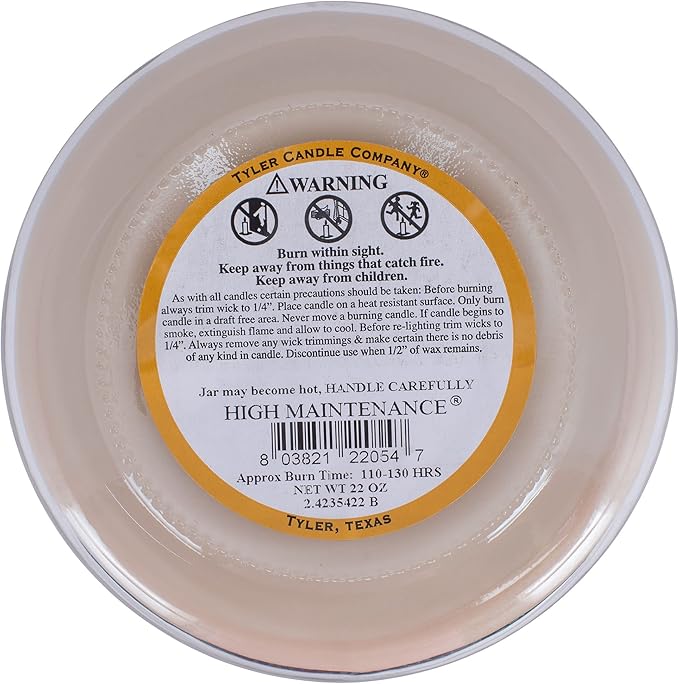 Tyler Candle, 22 Ounce, High Maintenance Long Burning Scented Candle