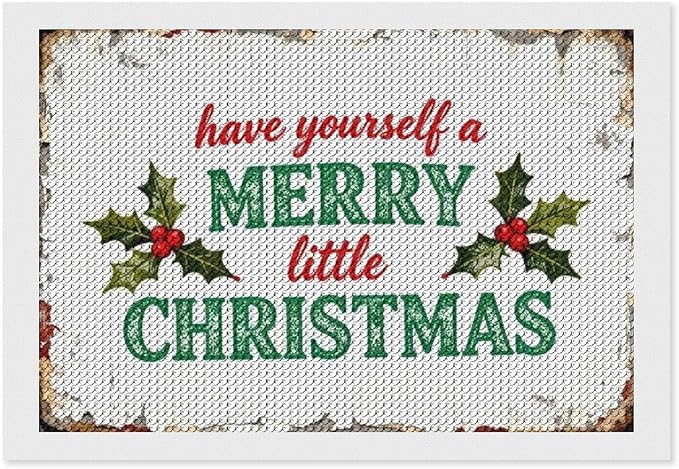 AIVKIEJK Diamond Painting Kits for Adults - Merry Christmas Santa Painting DIY 5D Full Drill Diamond Dots Paintings with Diamonds Gem Art and Crafts Home Decor 8"x12"