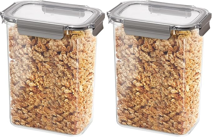 Oggi Clarity Leak-Proof Airtight Food Storage Container - Ultra clear, BPA free, Sealable Container with Lid, Ideal for kitchen storage, Kitchen Organization, Perfect Meal Prep Containers. 135oz/4lt