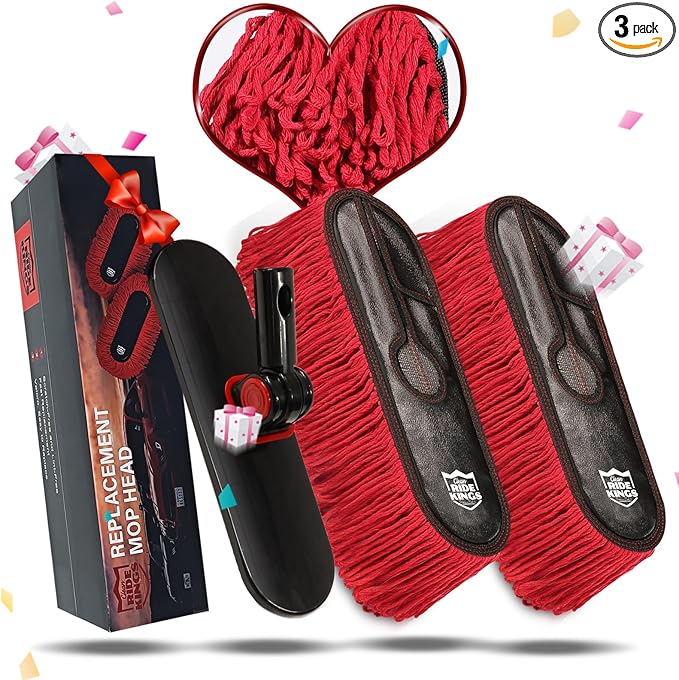 Auto Accessories Car Duster,Car Brush Replacement Kit,Scratch Free ，Feather Duster Exterior,Truck,SUV,RV and Motorcycle,Wax Cotton Hair,Dust Removal(2Mops & 1Board)