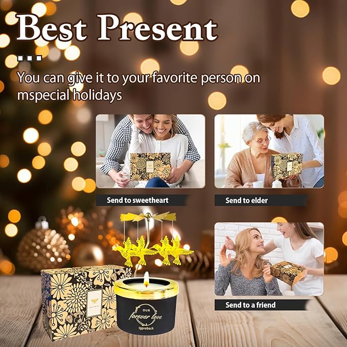 Candle Gifts for Women, Birthday Gift for Women & Mom, Unique Personalized Gifts for Daughter Sister Friends, Funny Candle Sets, Funny Candle Gift for Woman in Christmas (BLK Hummingbird)