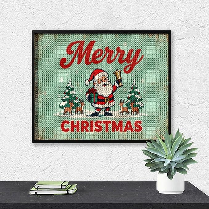 AIVKIEJK Diamond Painting Kits for Adults - Christmas Painting DIY 5D Full Drill Diamond Dots Paintings with Diamonds Gem Art and Crafts Home Decor 16"x20"