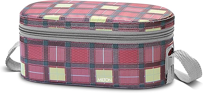 Milton Corporate Lunch Stainless Steel Containers Set of 3, Maroon