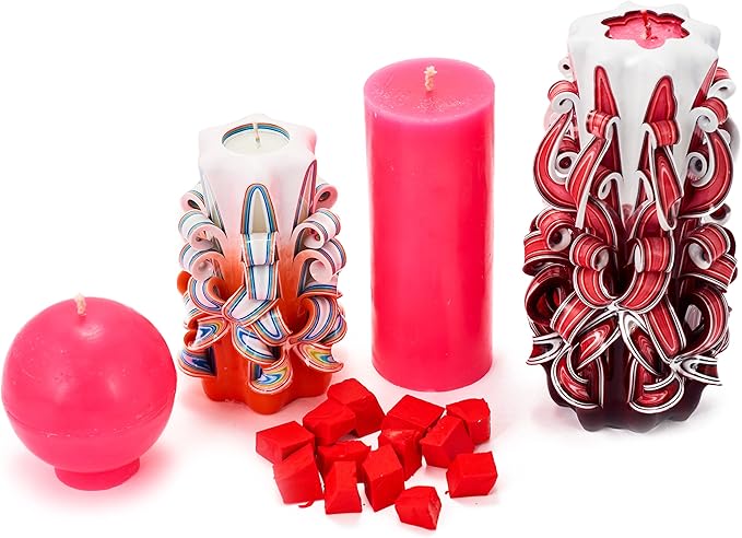 Bright Pink Candle Dye 2oz for Soy Candle Making – Candle Shop Premium Color Dye Blocks for Soy Wax, Beeswax, Paraffin - Candle Wax Dyes