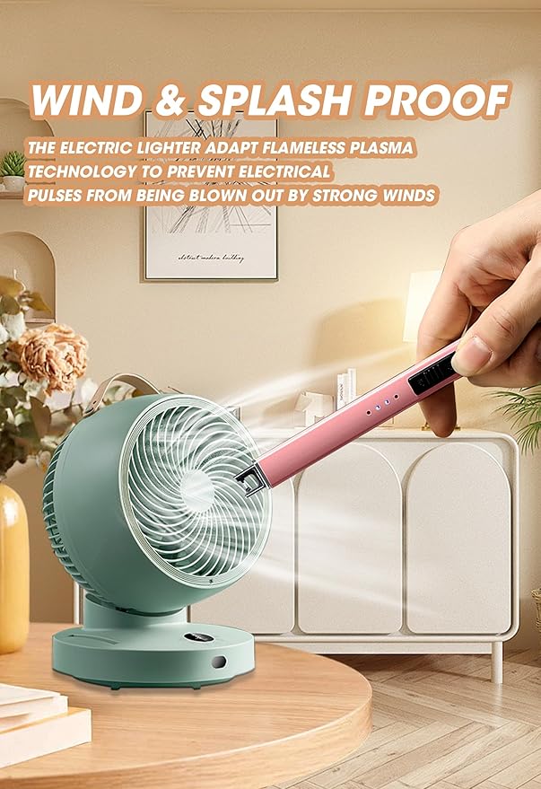 MEIRUBY Lighter Electric Candle Lighter, Birthday for Women Men Mom Wife Sister, Rechargeable USB Arc Lighters for Candle Camping BBQ