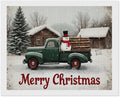 AIVKIEJK Diamond Painting Kits for Adults - Christmas Truck with Snowman & Cabin Winter Painting DIY 5D Full Drill Diamond Dots Paintings with Diamonds Gem Art and Crafts Home Decor 16"x20"