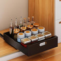 21'' Deep Pull Out Cabinet Organizer, 10'' Wide Sturdy Pull Out Drawers for Face Frame or Frameless Cabinets Adhesive, Slide Out Shelves for Pantry,Kitchen, Bathroom and Living Room