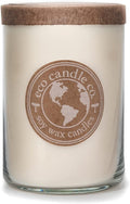 ECO CANDLE CO. Recycled Candle, Happily Ever After, 26 oz. - Scents of Wedding Bouquets - 100% Soy Wax, No Lead, Kraft Paper Label & Lid, Hand Poured, Phthalate Free, Made from Midwest Grown Soybeans