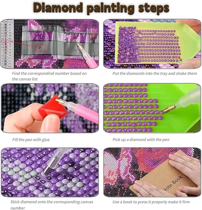 Large Diamond Art Kits for Adults, Diamond Painting Snowflake Dimond Painting Candle Wall Art Mosaic Kits, DIY Crystal Arts & Crafts Canvas Paintings, Hobbies for Women, Room Decor 30 x 10inch Z4-974
