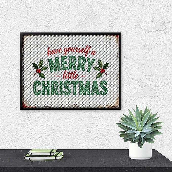 AIVKIEJK Diamond Painting Kits for Adults - Merry Christmas Santa Painting DIY 5D Full Drill Diamond Dots Paintings with Diamonds Gem Art and Crafts Home Decor 12"x16"