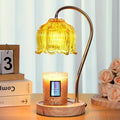 Dimmable Flower Candle Warmer Lamp with Timer - Compatible with Various Candles - Christmas & Mother's Day Gift for Women，Vintage Bedroom Home Decor
