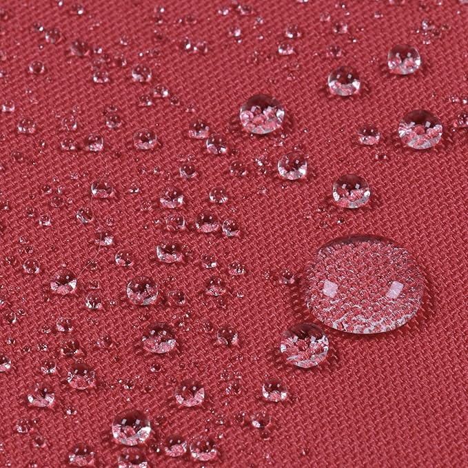 Soft Waterproof Canvas Fabric PU Backing, 600 Denier Ripstop UV Protection 30 x 60 Inch Canvas Cordura Fabric for Outdoor/Indoor, DIY Crafts, Bags, Awning, Marine, Furniture Cover(Red)