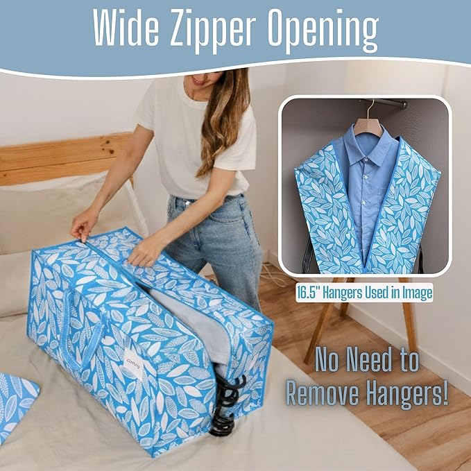 VENO 2 Pack Heavy Duty Moving Bags with Backpack Straps, Zippers & Handles, Extra Large Packing Bags for College Dorm Essentials, Moving Supplies Alternative to Cardboard Moving Boxes