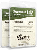 Shortie's Candle Company Pure Jasmine Wax Melts Multi Pack - 2 Highly Scented 3 Oz. Bars (6 Oz. Total) - Made with Essential & Natural Oils - Flower & Floral Air Freshener Cubes Collection