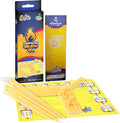 Izzy 'n' Dizzy Havdalah Candle Making Kit for Kids, DIY Candle Arts and Craft Kits, Braided Wax Candle Making Kit for Adults and Kids, Create Your Own Braided - Yellow Beeswax