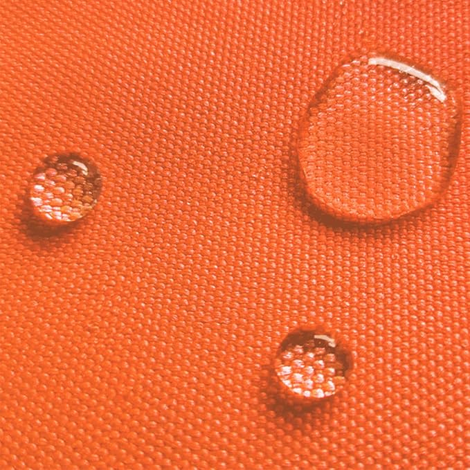 Waterproof Canvas Fabric by The Yard 58inch 600D Upholstery Material Polyester Fabric Outdoor Water Resistant Fabric for Sewing Chair Patio Cushion Purse Bag Interior, 8 Yard Orange