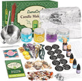 LumaCraft Clear Gel Wax Candle Making Kit – 2.2LB Transparent Jelly Wax with Boutique Fragrance Oils, Dyes, Glass Jars, Wicks & Decor Supplies, Luxury Complete DIY Starter Kit for Beginners & Adults