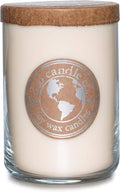 ECO CANDLE CO. Recycled Candle, Snowflakes, 26 oz. - Scents of Winter, Flowers, & Mint - 100% Soy Wax, No Lead, Kraft Paper Label & Lid, Hand Poured, Phthalate Free, Made from Midwest Grown Soybeans