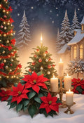 Christmas Diamond Art Painting Kits for Adults, Christmas Candles DIY Diamond Paintings Full Drill Paint,Winter Round Diamonds Crystal Gem Art for Home Wall Decor Gifts 12x14 Inch