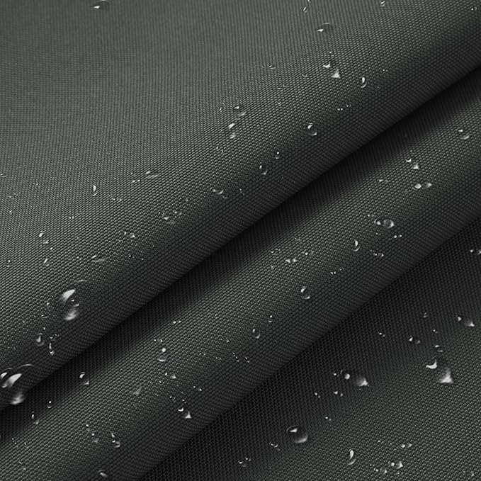 1200D Thicken Waterproof Canvas Fabric by The Yard 58" W Water-Resistant Polyester Fabric Heavy Duty Outdoor Upholstery Material for Chair Patio Cushion Furniture Cover Sewing DIY, 2 Yards Grey